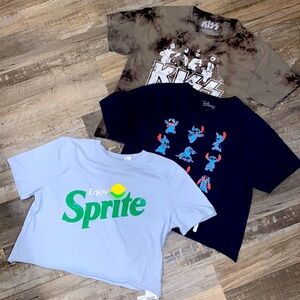Women’s small or kids 14/16 crop tees